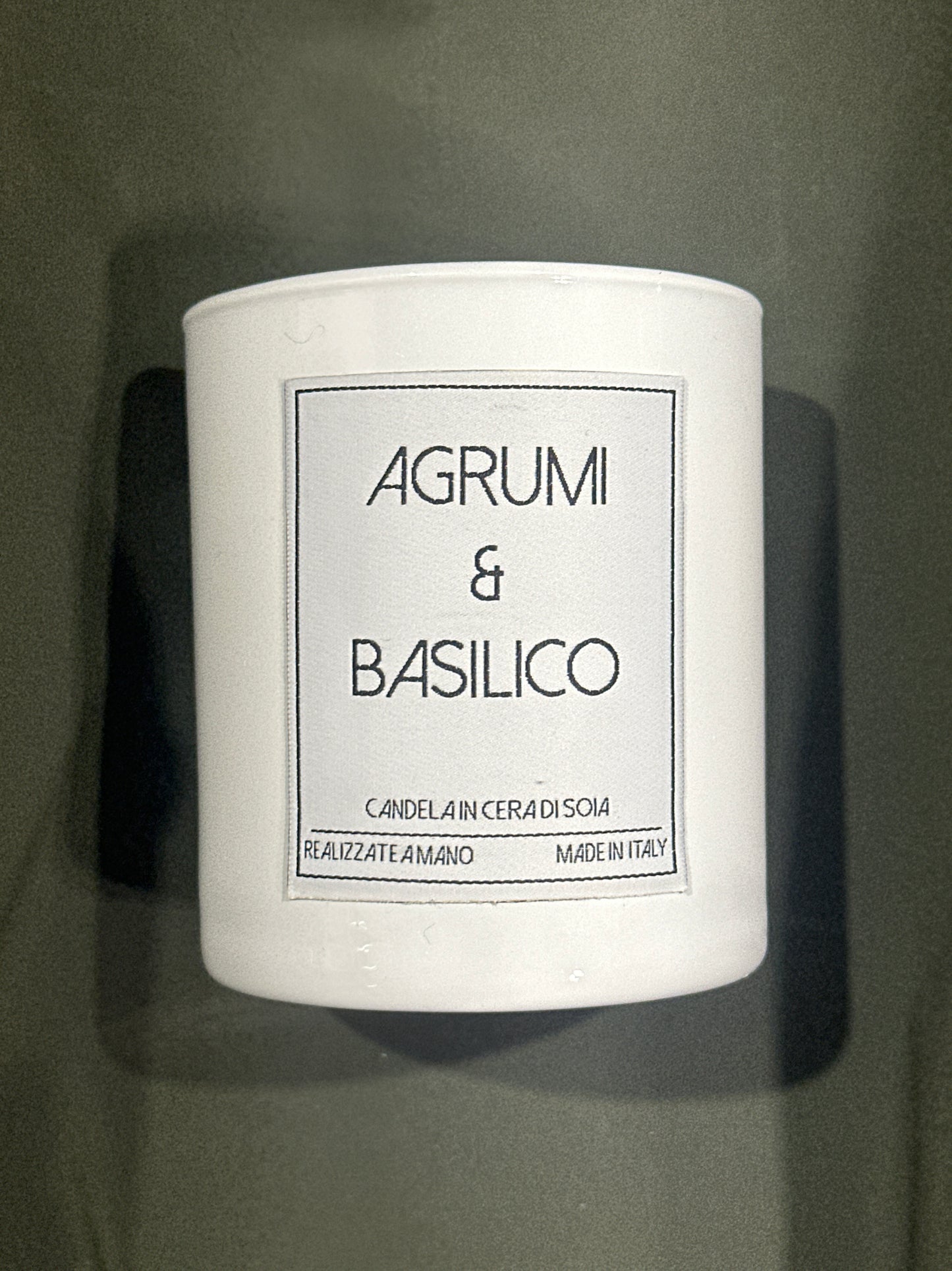 Candela 290gr soya Agrumi e basilico