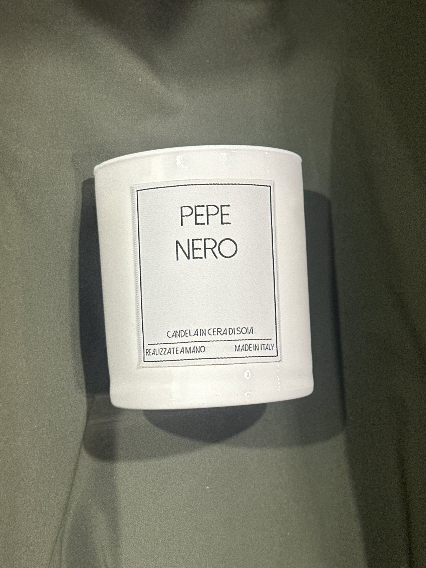 Candela 290gr soya Pepe Nero
